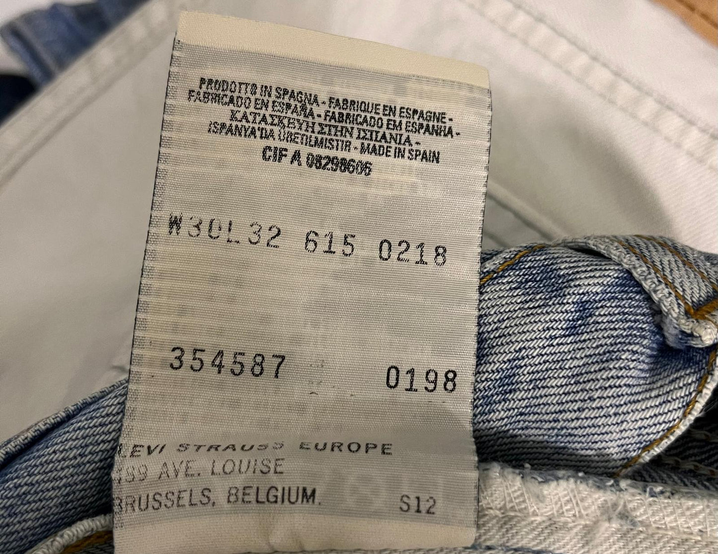 Orange tab levi's