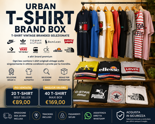 URBAN T-SHIRT BRAND BOX – T-SHIRT VINTAGE BRANDED SELEZIONAT
