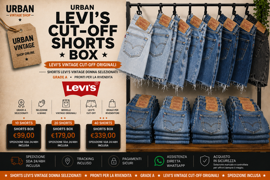 URBAN LEVI'S CUT-OFF SHORTS BOX – SHORTS LEVI'S VINTAGE DONNA GRADE A